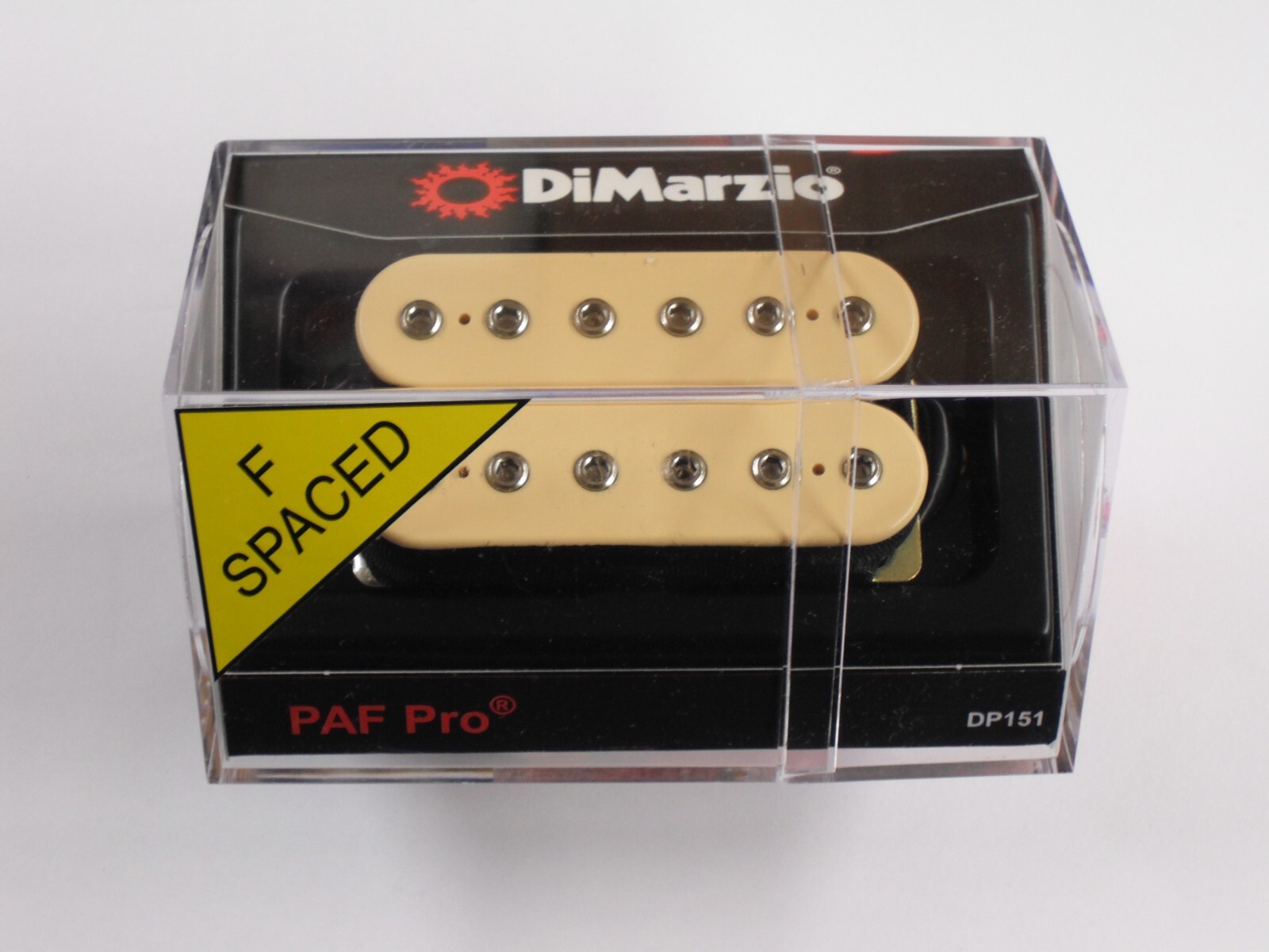 DiMarzio F-spaced PAF Pro Humbucker Creme W/Chrome Poles DP