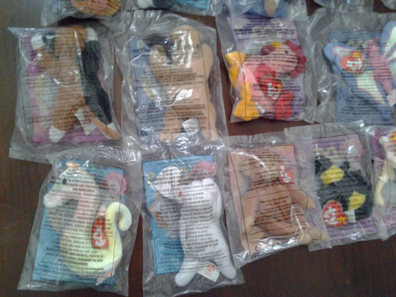 McDonald's Happy Meal Ty Beanie Baby 17 - Lot NEW RARE Vintage '90s Goochy Neon