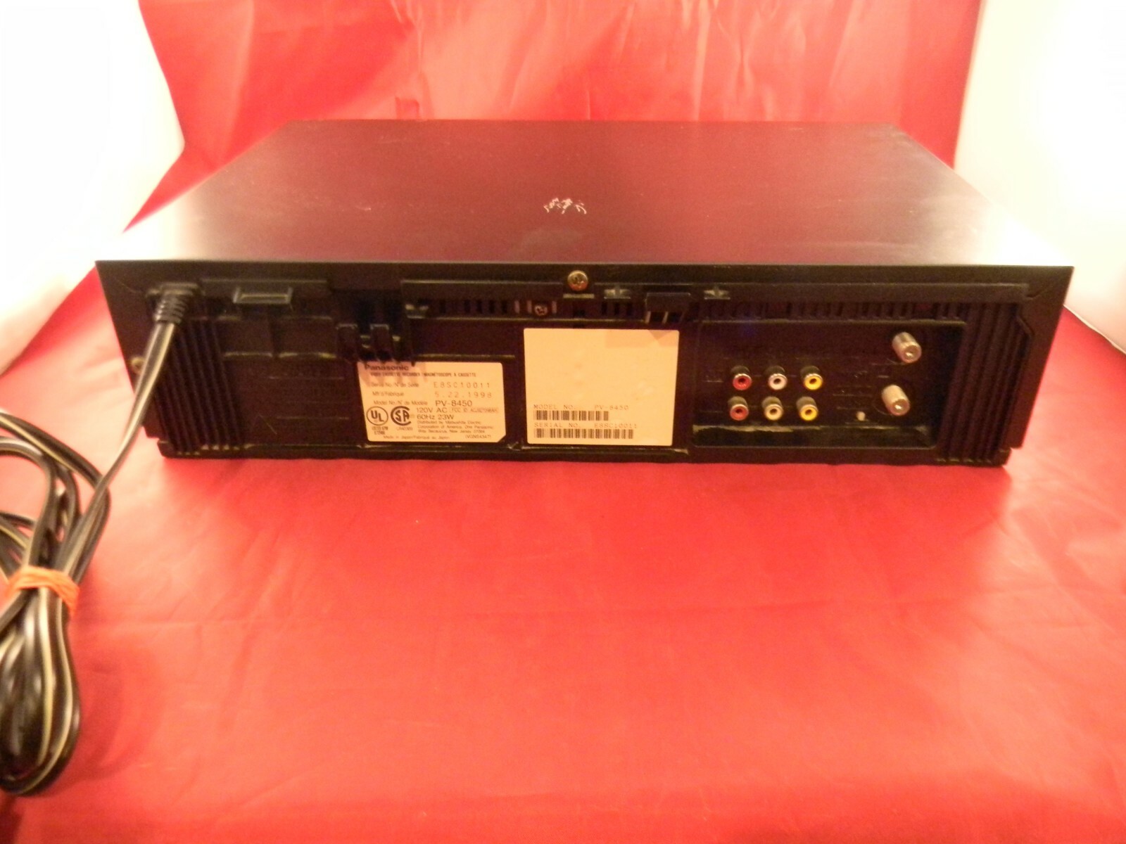 Panasonic PV-8450 VCR L@@K!!! Works Great !!!