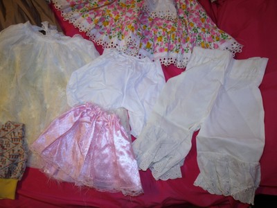 Vintage Doll Clothes Clothing Lot #2, mostly for bigger dolls