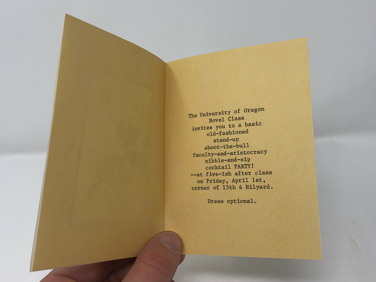 Ken Kesey to William S. Burroughs Hand Written Note w/Invitation Card 1988