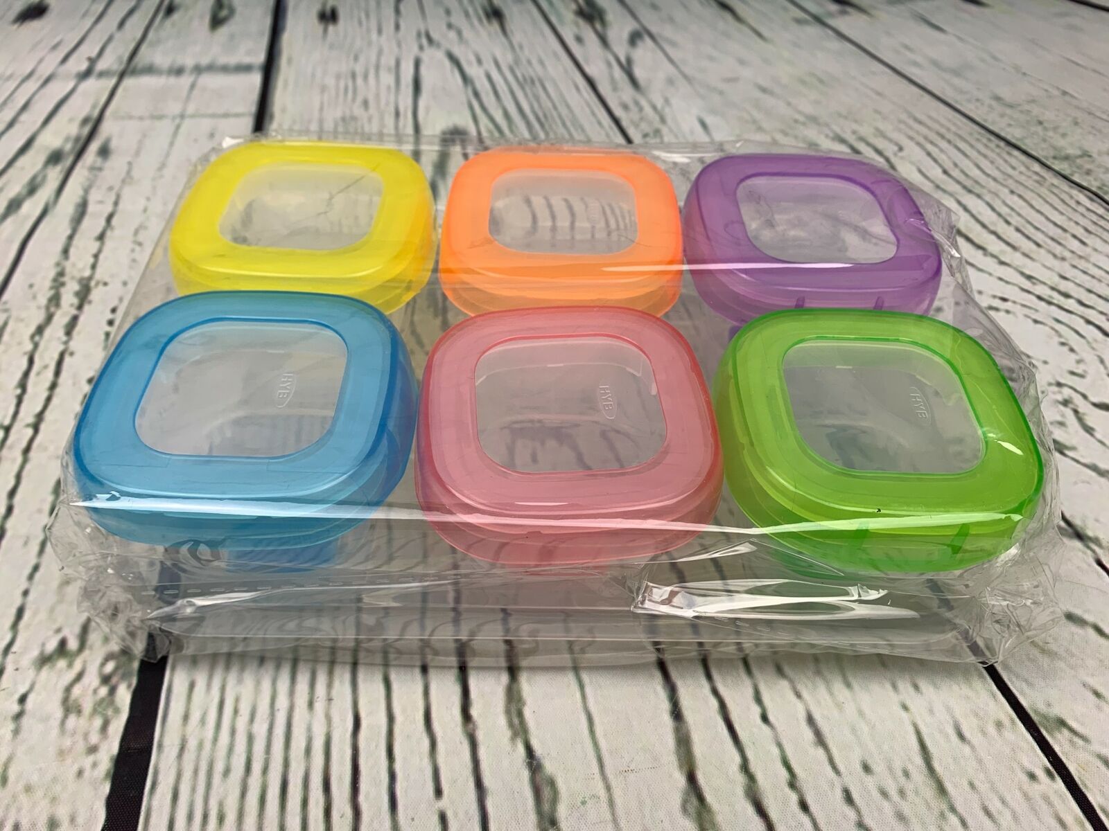 Healthy Baby Food Blocks Containers Storage with Lids 6pc 2oz