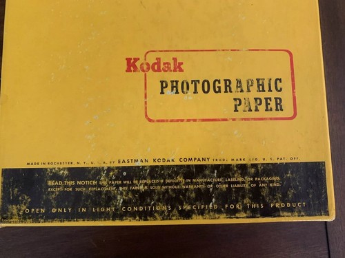 Vintage Kodak Photo Paper Double Weight Polycontrast F 8x10in 250Sheets EXP 1963