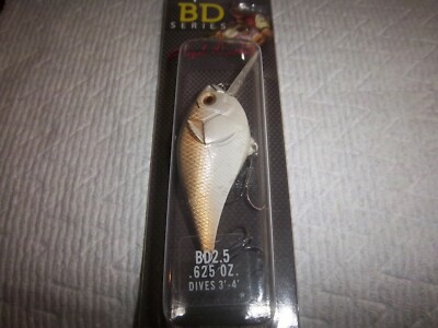 2-CASTAIC BOYD DUCKETT BD SERIES CRANKBAITS BD 2.5 Copper Green Shad Square Bill