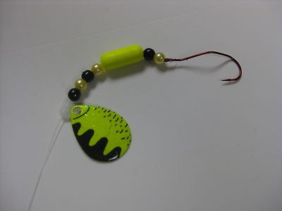  Walleye Red Slow Death Hook Float Floating Spinner Rigs Chartreuse Perch
