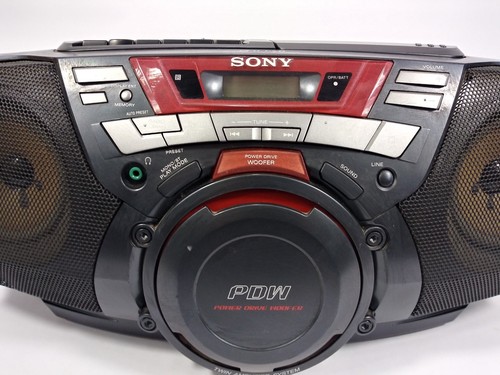Sony CFD G50 PDW Power Drive Woofer Boombox CD Cassette Portable Radio Stereo