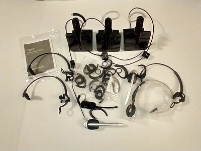 Lot of Plantronics CO54 Base Stations & Headsets No power cords As Is Untested 