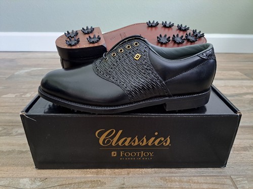 FootJoy - kobean NEW Vintage Footjoy Classics Mens Golf Shoes 51197 BLK/BLK