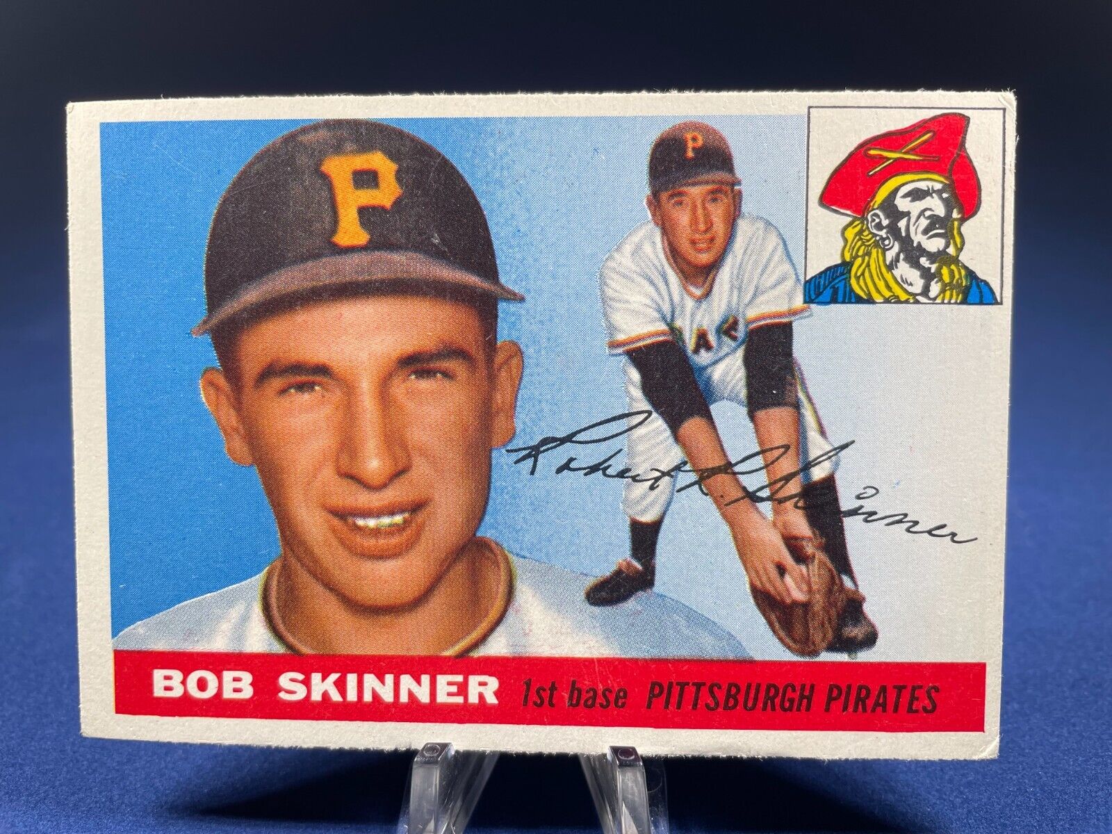 1955 Topps Baseball Card Bob Skinner #88 Rookie Pittsburgh Pirates. rookie card picture