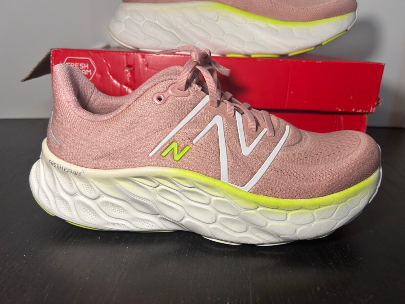 ◆New Balance◆W Fresh Foam X More V4 PINK 22.5~25cm New Balance Fresh Foam X More V4 D Wide WMNS Pink / Yellow
