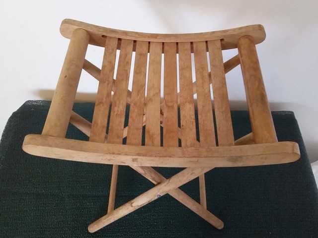 Unique Small Wooden Folding Chair - You don't see many like this