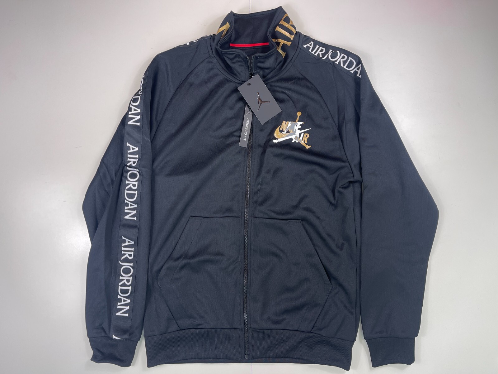 Air Jordan Jumpman Classic Track Jacket Black Gold White CT9414-011 New |  eBay