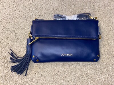 JOY & IMAN Tassel Chic Leather Crossbody with RFID (Various Colors)