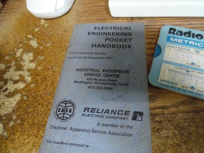 Vintage electrical engineering pocket handbook EASA blue cover