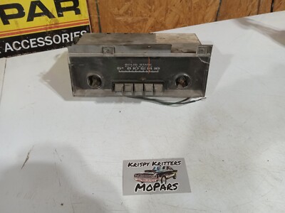 Mopar Plymouth Duster Fury Scamp Radio Solid State Roadrunner Satellite 340 440 