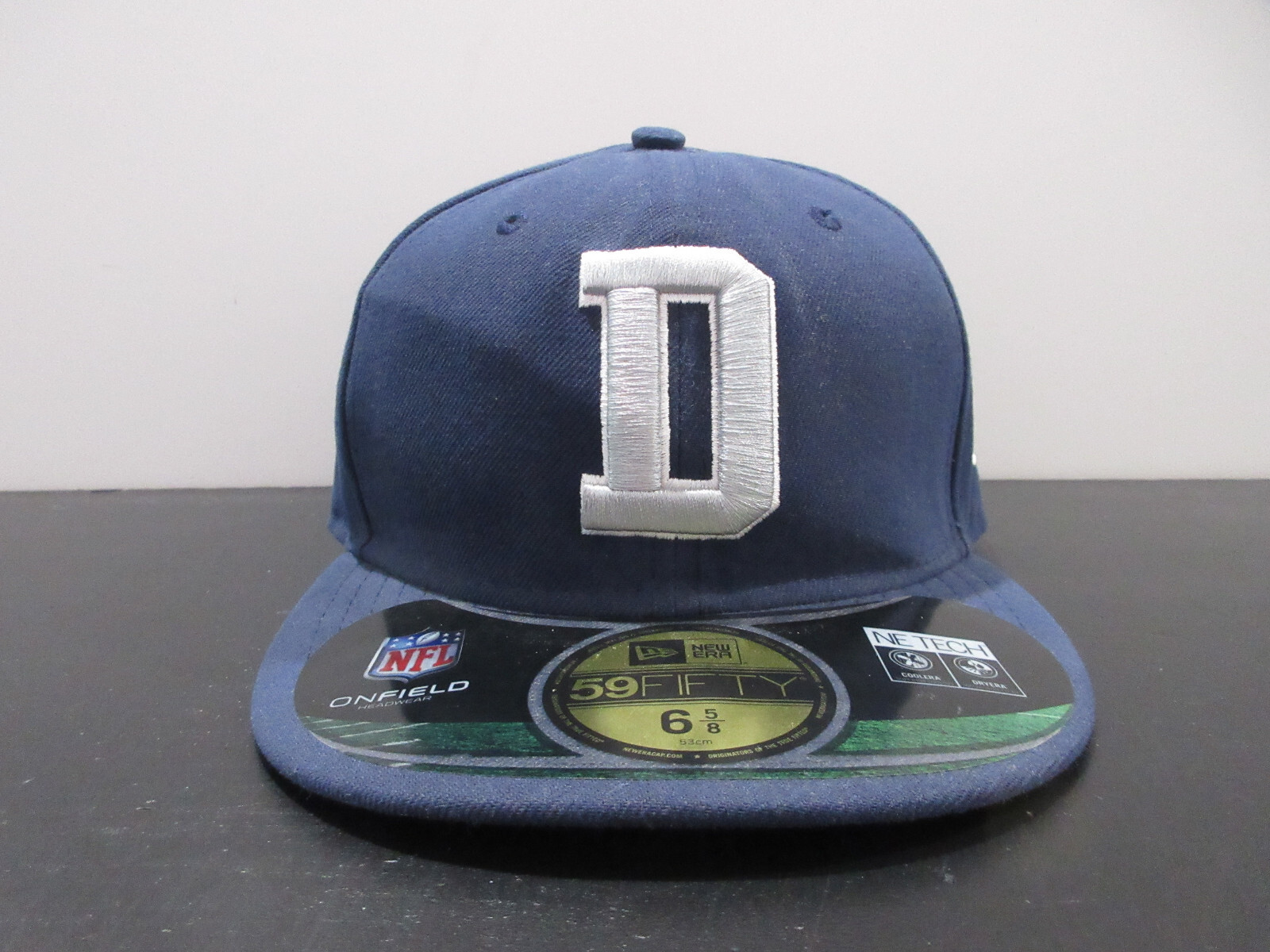 Dallas Cowboys Hat Cap Fitted Boys 6 5/8 Blue Gray New Era