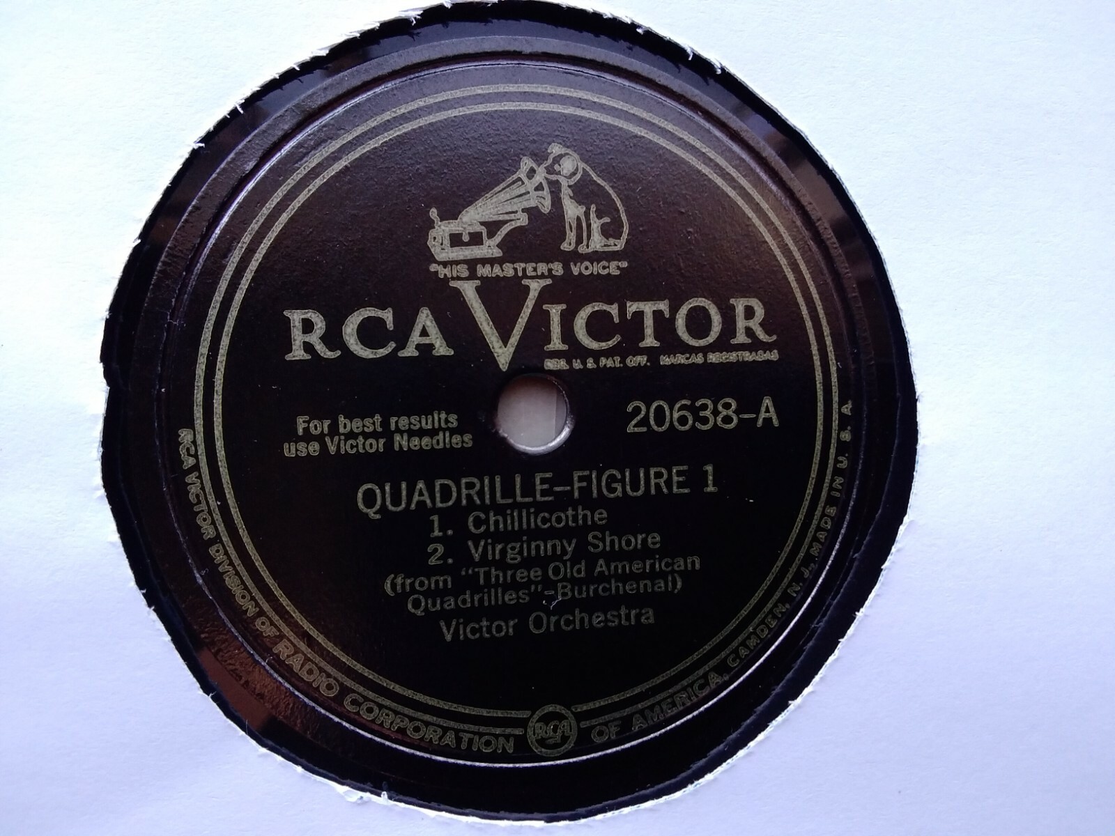 Victor Orchestra 78rpm Single 10-inch RCA Victor Records