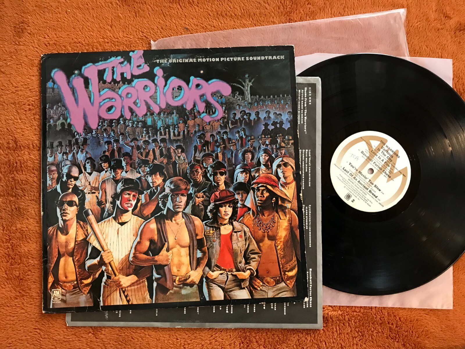 The Warriors Original Soundtrack A&M sp4761 Original vinyl
