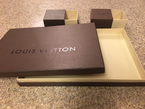 3 Louis Vuitton Authentic Empty Boxes (shirt/hat/shoe/jacket/pants/scarf/cup)