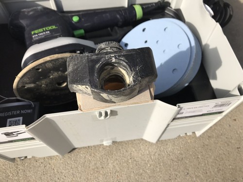 Used Festool ETS150/5 EQ Sander, Discs And Case