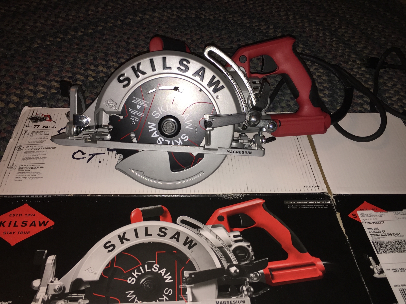 SKILSAW SPT78W-01 Circular Saw, Worm Drive, Diamond Arbor