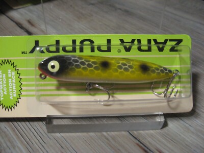 Heddon Topwater 1/4 Oz Fishing Lure 3'' Zara Puppy / Spotted Scale Frog Color