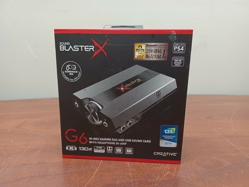 Creative SBX-G6 Sound BlasterX G6 Hi-Res USB Sound Card DAC PC PS4 Switch, c-x | eBay Creative SBX-G6 Sound BlasterX G6 Hi-Res USB Sound Card DAC PC PS4 Switch, c-x | eBay