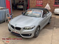 2017 BMW 2 Series 218i Sport 2dr [Nav] CONVERTIBLE Petrol Manual