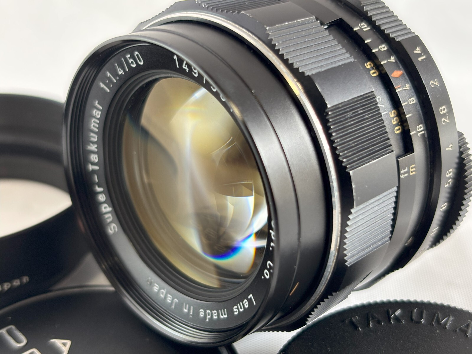 ペンタックス スーパータクマー 50mm F/1.4 M42  22 8 Element [EXC+5] PENTAX Super Takumar 50mm f1.4 Model MF