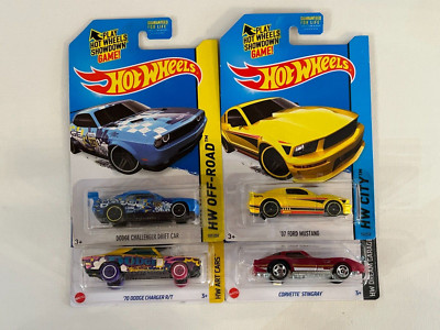 Hot Wheels HW Off-Road-HW City- HW Art Cars-HW Dream Garage Lot of 4 NEW 