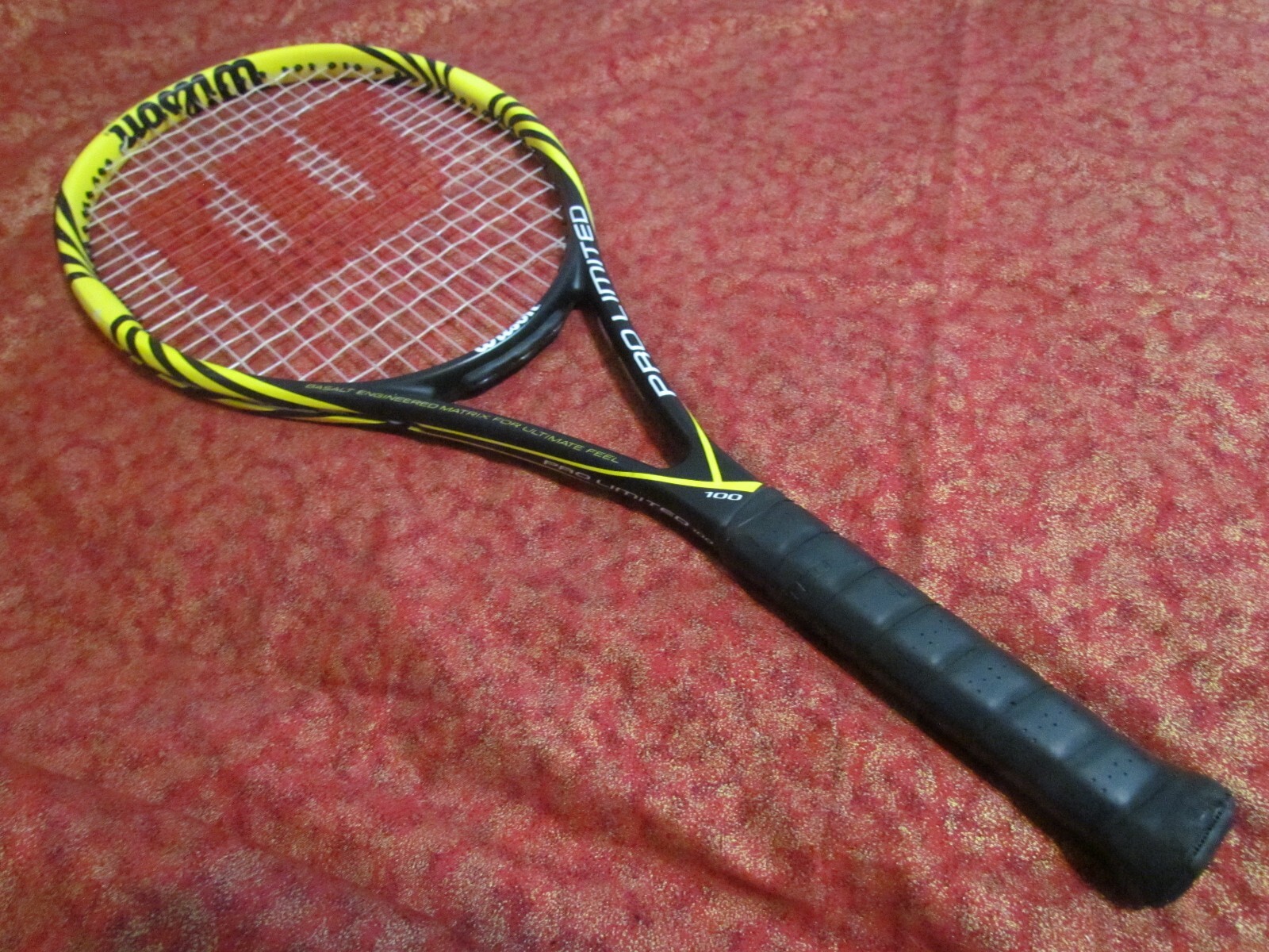 Wilson BLX Pro Limited 100 Black/Yellow Tennis Racquet 4 1/4