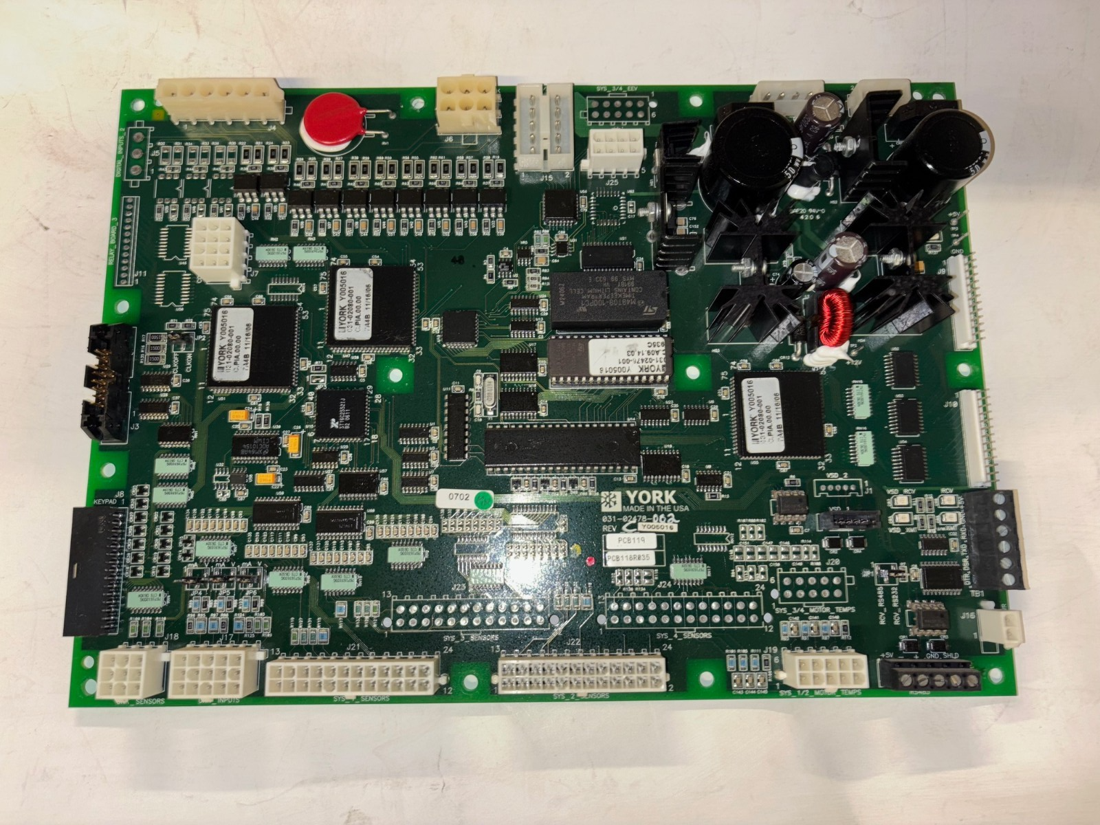 YORK 031-02478-002 Main Control Board Rev C | eBay