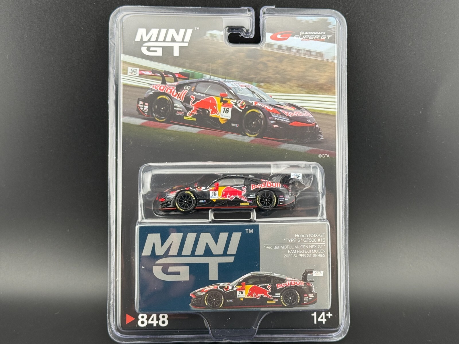 Mini GT Honda NSX-GT Type S GT500 #16 “Red Bull MOTUL MUGEN