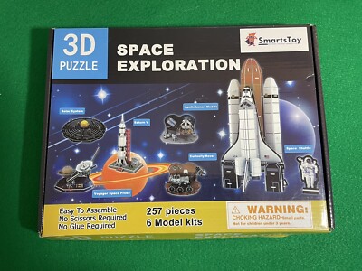 3D Puzzle Kids Toy Gift Set Model Space Exploration Astronaut Children 6-in-1