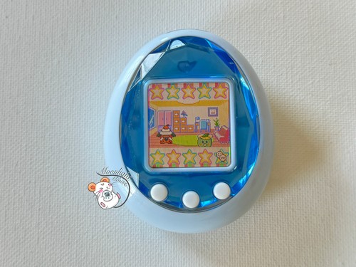 Tamagotchi iD Silver Blue Bandai Japan 2009 Great Condition