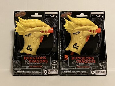 2 New NERF MicroShots Dungeons & Dragons Palarandusk Dart Blaster