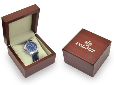 Pre-owned Poljot Tonneau Mechanical Watch With Alarm Limited Edition 2612-0021086 Us
