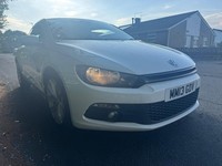 2013 13 VOLKSWAGEN SCIROCCO 2.0 TDi TECH GT IN WHITE WITH FULL LEATHER.FINANCE .