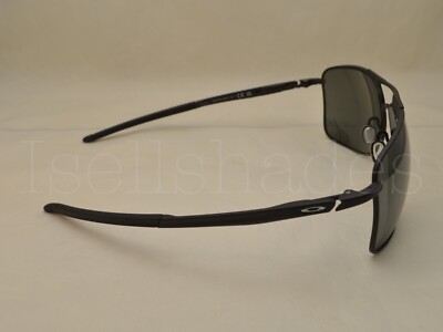 Pre-owned Oakley Gauge 8 (oo4124-02 62) Matte Black With Prizm Black Polarized Lens
