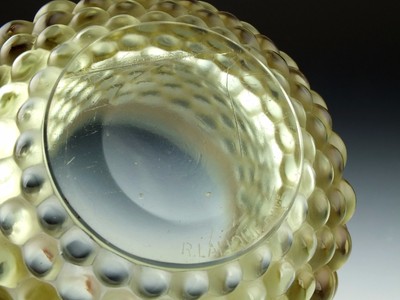 Fine Signed R. Lalique France Graines Art Glass Vase