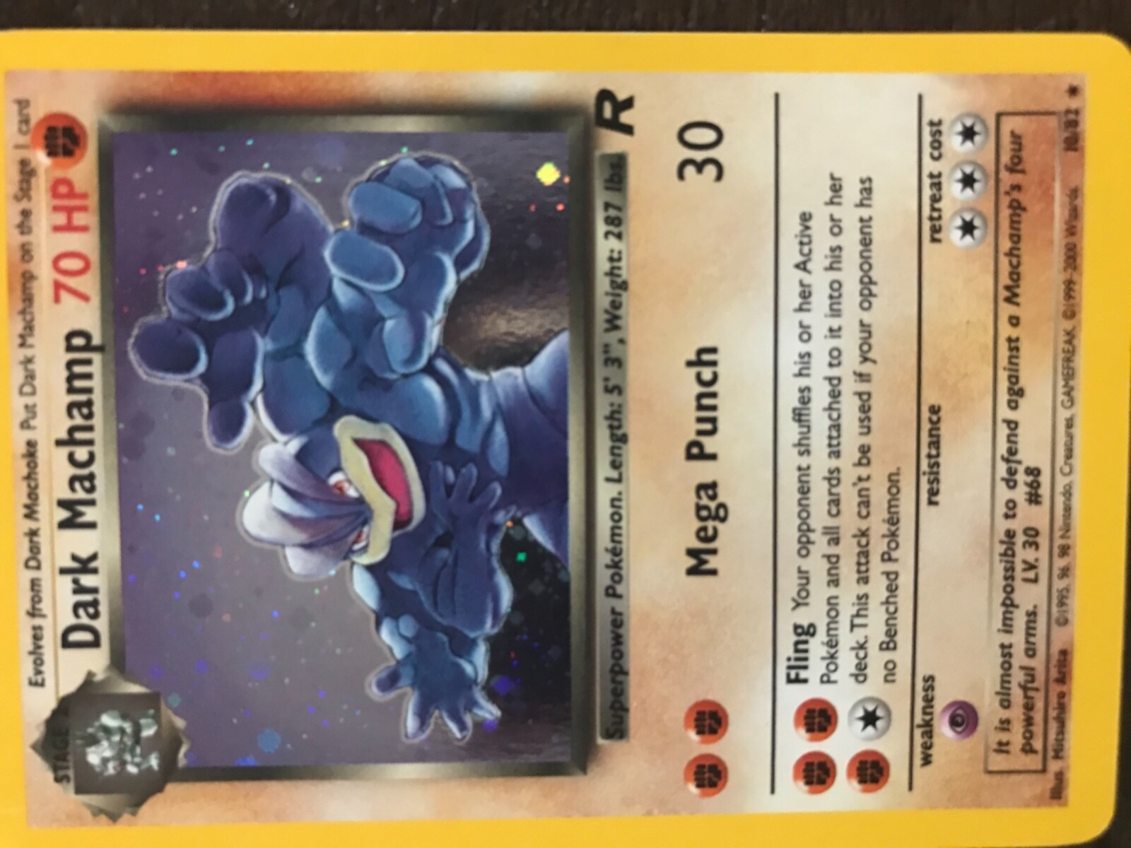 【PSA8】わるいカイリキー★ 旧裏 第四弾 DARK MACHAMP-HOLO Dark Machamp #27 Prices | Pokemon Team Rocket | Pokemon Cards