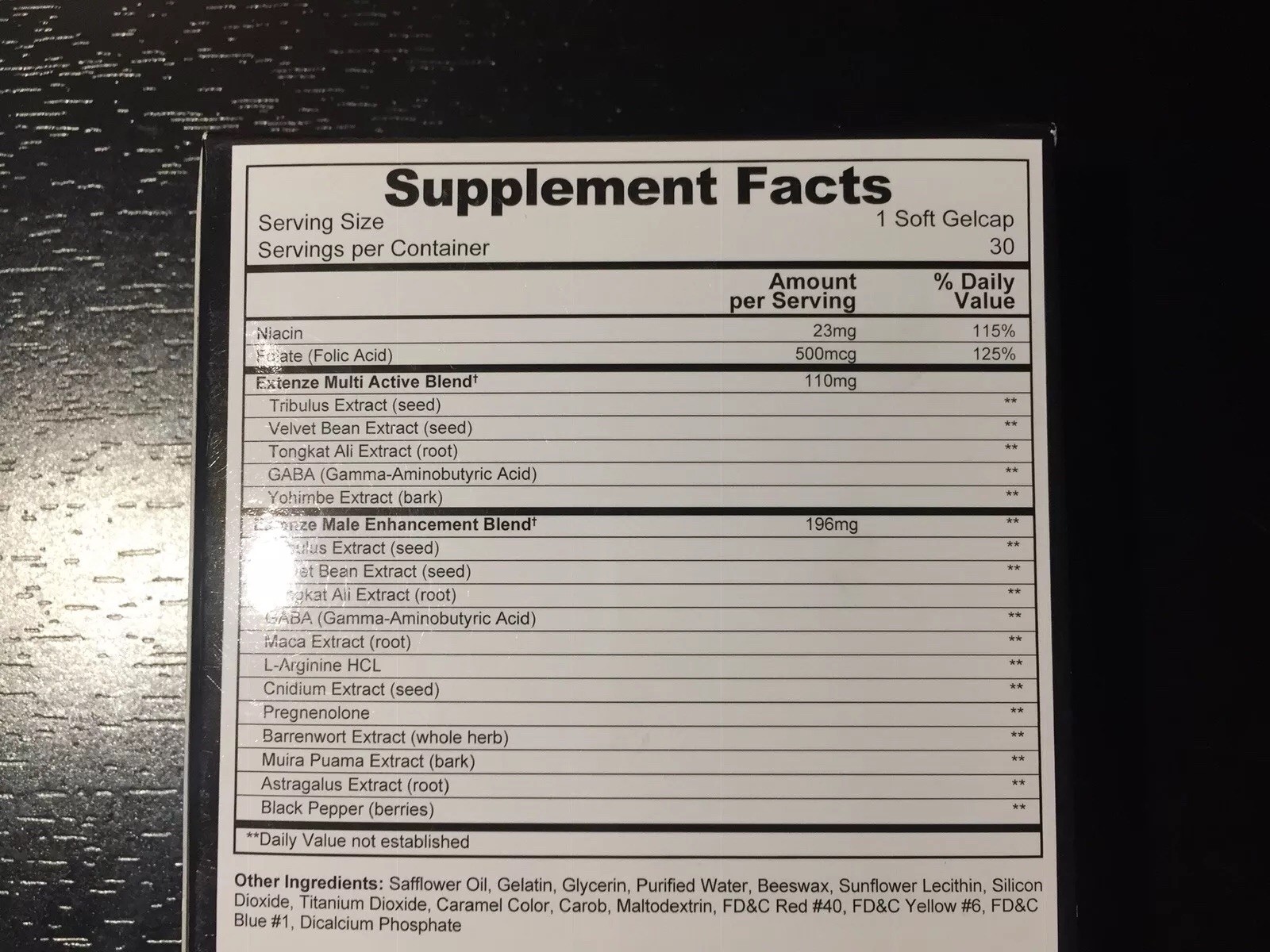 2X EXTENZE Extended Release Maximum Strength Fast Acting Male Enhancement 60ct