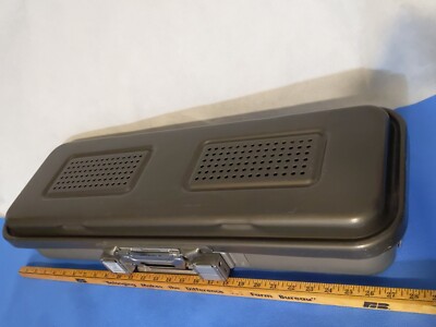V. Mueller LG Narrow 3x9x27'' Shallow Solid Bottom Sterilization Case A+~SEE PICS