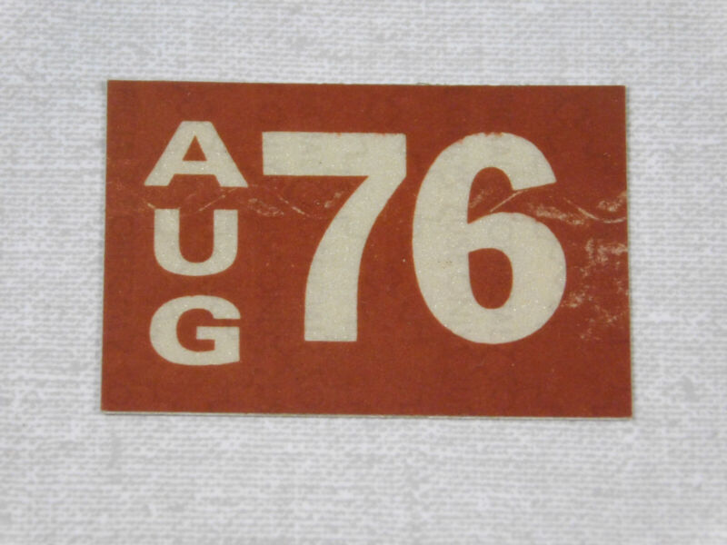 1976 Delaware passenger car license plate sticker