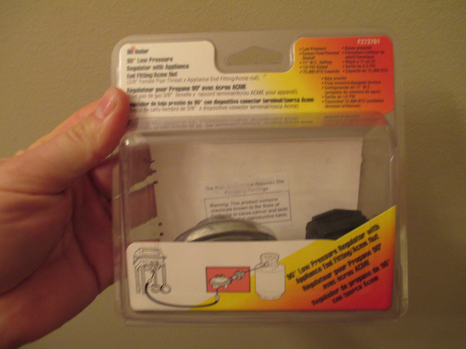 MR HEATER - 90 DEGREE LOW PRESSURE REGULATOR - APPLIANCE END FITTING - F273761