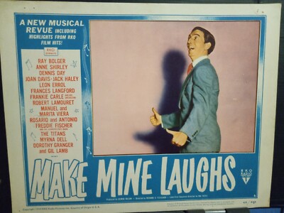 Lobby Card 1949 MAKE MINE LAUGHS Gil Lamb master of ceremonies musical