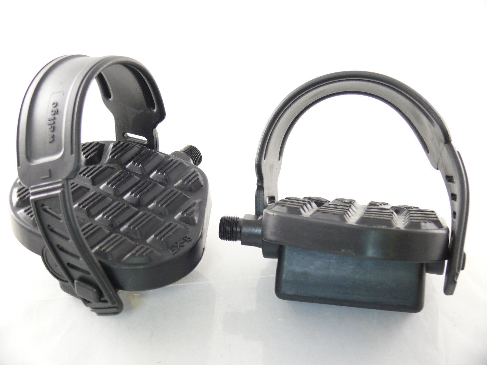 Black Plastic Bicycle Pedals