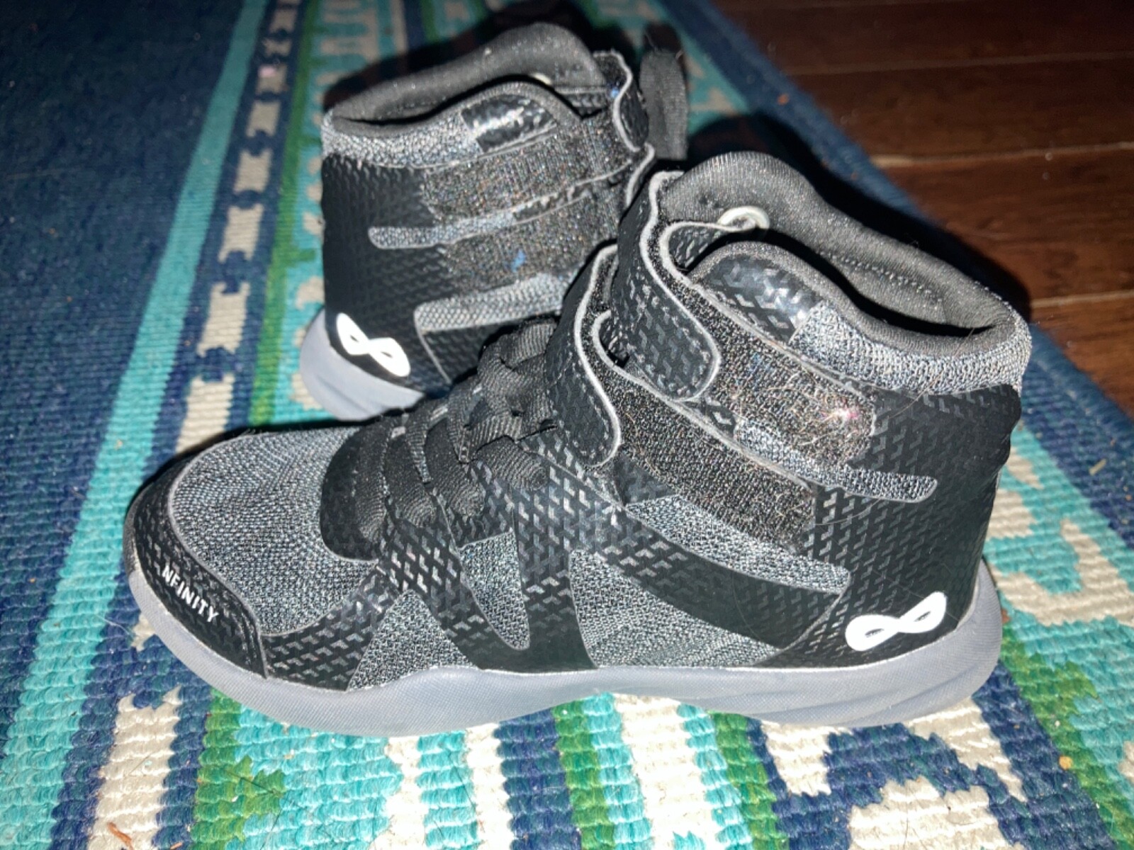 black high top nfinity cheer shoes