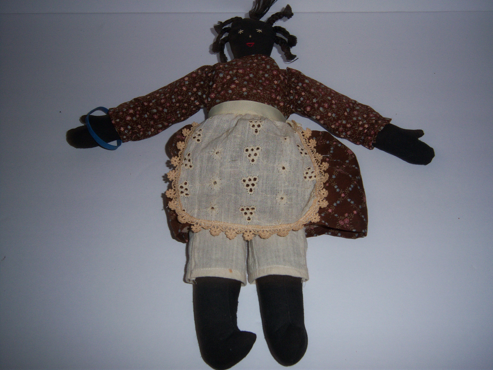 .ANTIQUE/VINTAGE PRIMITIVE HANDMADE BLACK DOLL