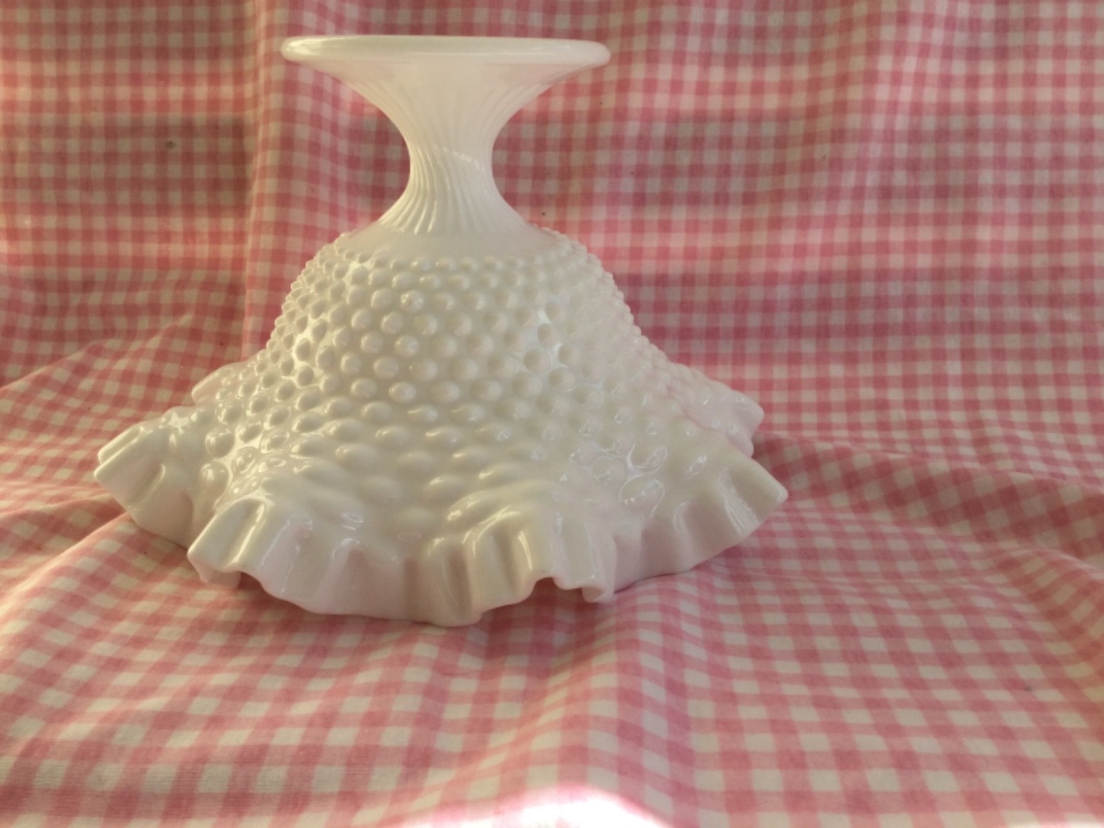 EUC Large  White Milk Glass Compote